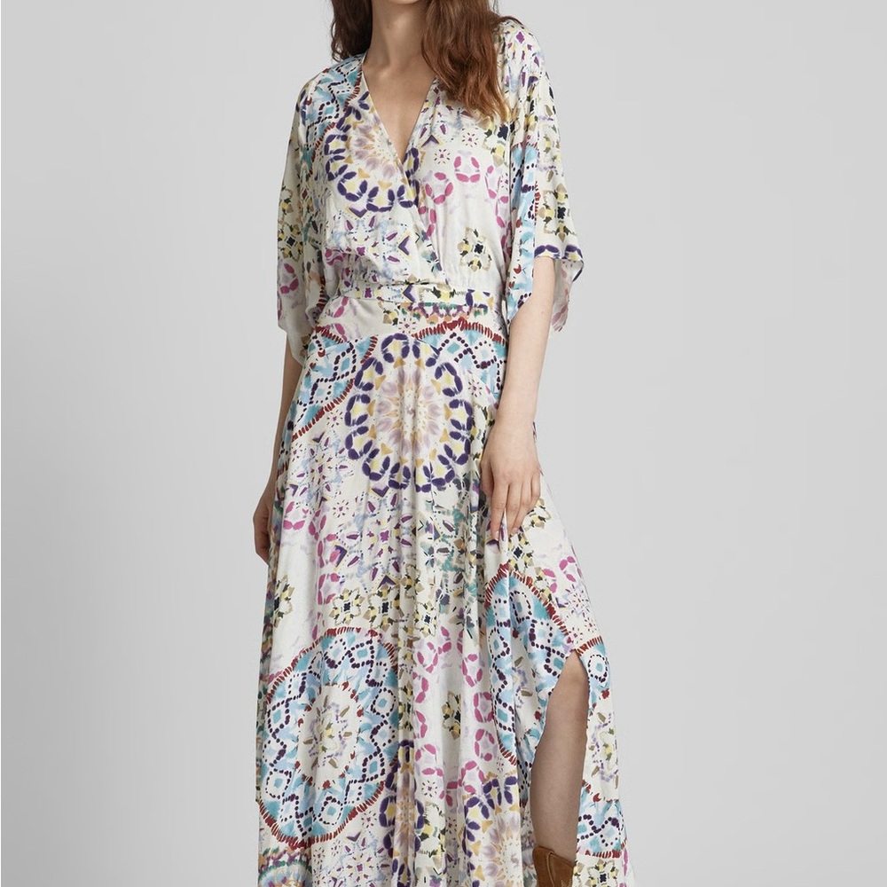 BA&SH Vibrant Patterned Maxi Dress